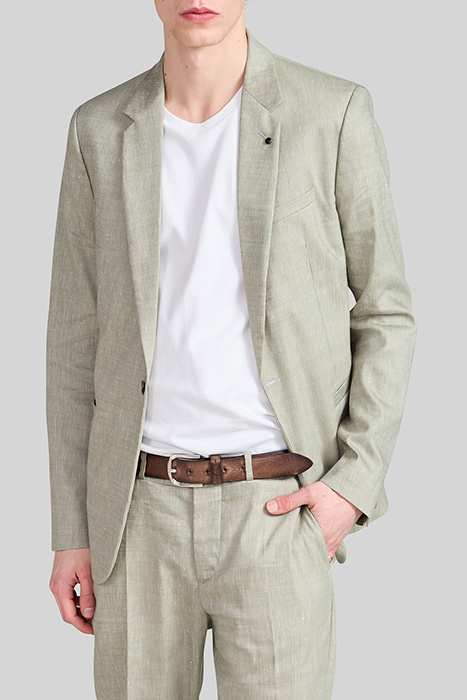 PISTACHIO LINEN BLEND SUIT JACKET 4