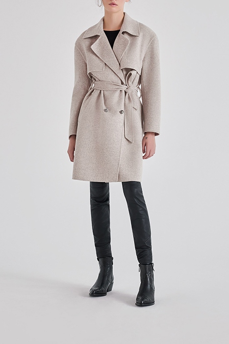 LIGHT TAUPE TRENCH COAT 3