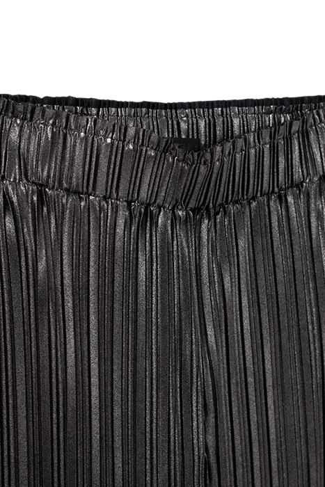 SILVER PLEATED WIDE-LEG TROUSERS 6