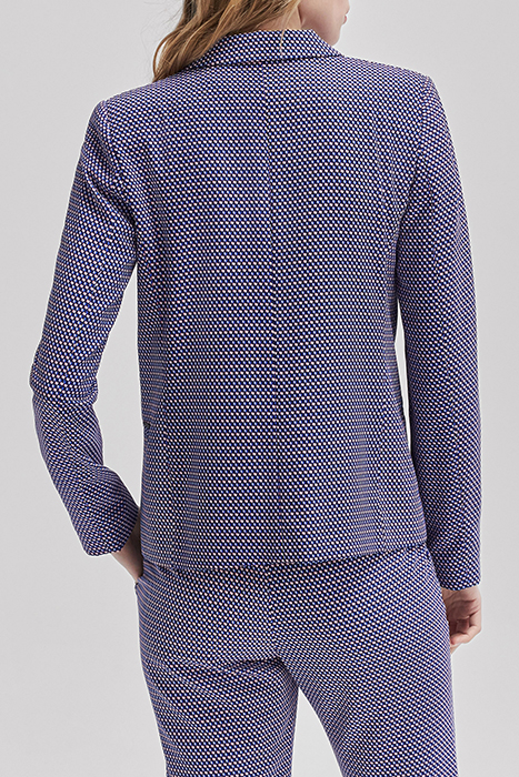 WHITE LENZING™ ECOVERO™ JACKET WITH OPTIC PRINT 2