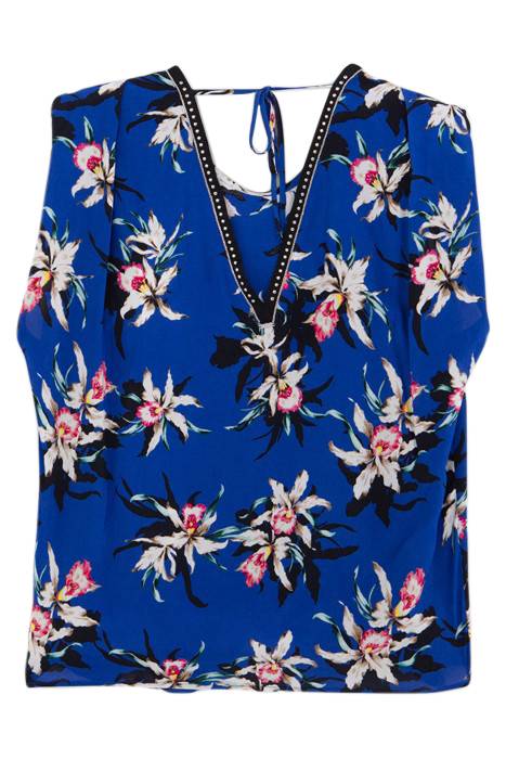 COBALT LENZING™ ECOVERO™ BIRDS OF PARADISE TOP 6