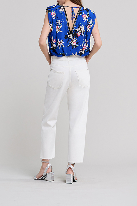 COBALT LENZING™ ECOVERO™ BIRDS OF PARADISE TOP 4