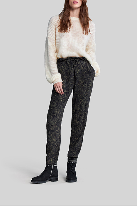 ECRU KNIT XL SWEATER WITH LACED BACK 3