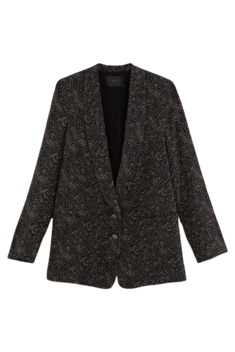KHAKI LENZING™ ECOVERO™ FLORAL PAISLEY JACKET 4