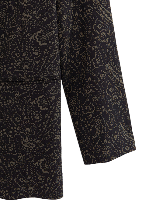 KHAKI LENZING™ ECOVERO™ FLORAL PAISLEY JACKET 6