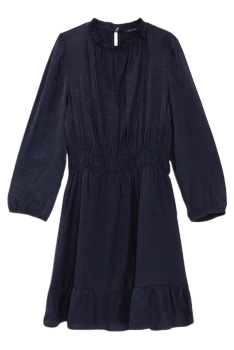 NAVY UPCYCLED ELASTICATED WAIST DRESS 5