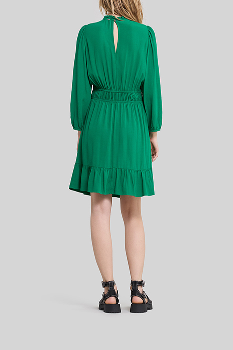 MINT UPCYCLED DRESS WITH RUFF COLLAR 4