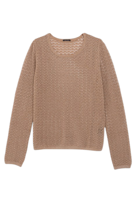 SESAME LUREX DECORATIVE OPENWORK KNIT SWEATER 4
