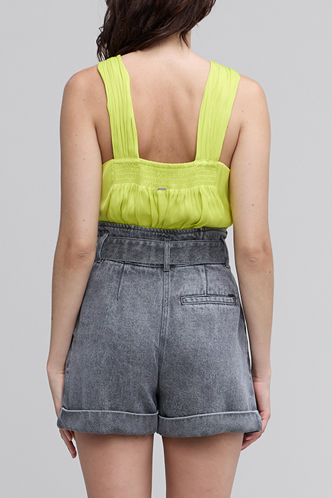 YELLOW TIE-NECK TOP 2