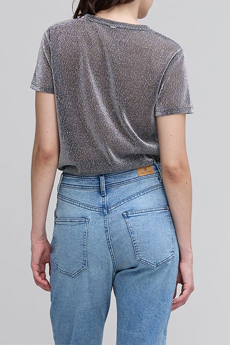SILVER LUREX T-SHIRT WITH ANIMAL PRINT 2