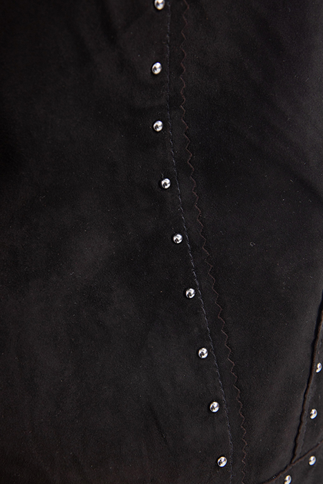 BLACK SUEDE STUDDED JACKET 9