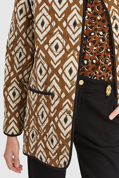 CAMEL/ETHNIC MOTIF REVERSIBLE COAT 8