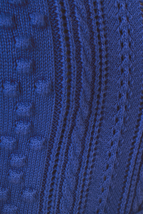 ELECTRIC BLUE DECORATIVE KNIT SWEATER 8
