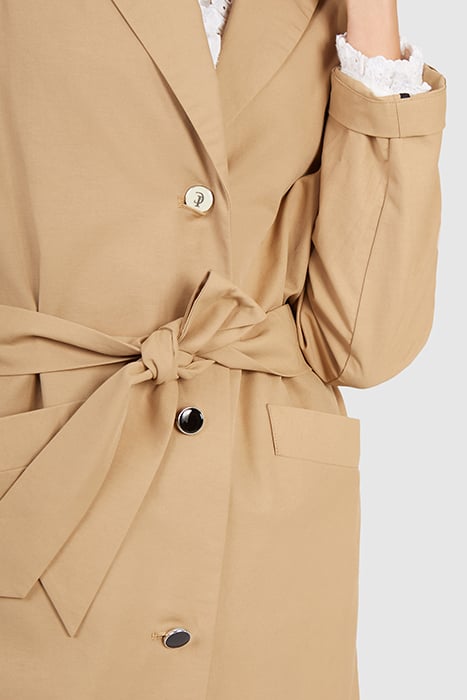 BEIGE TRENCH COAT WITH DETACHABLE SLEEVES 8