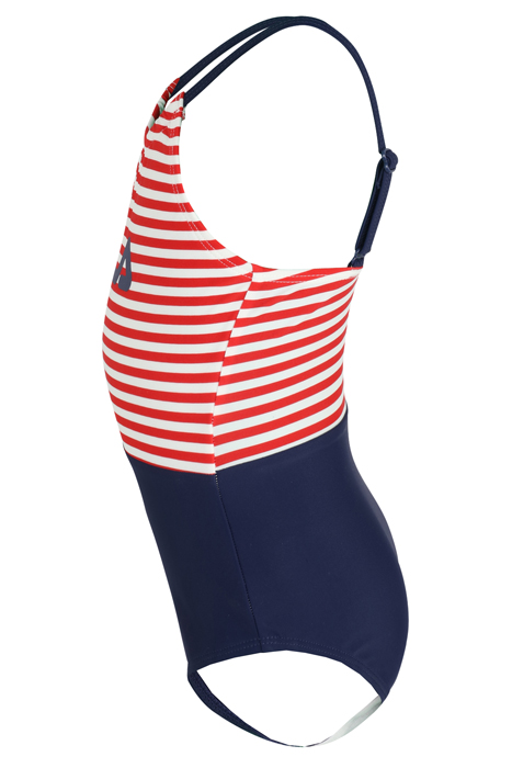 SINAH SWIMSUIT AOP BLACK IRIS-TRUE RED/BRIGHT WHITE STRIPED 3