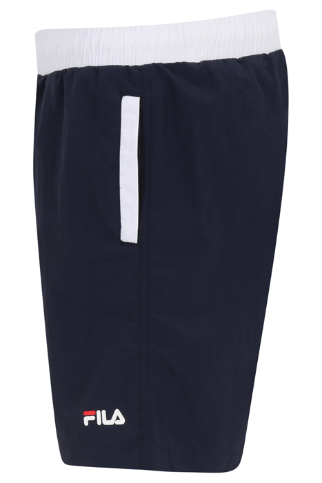 SPALL BLOCKED BEACH SHORTS TRUE RED-BLACK IRIS-BRIGHT WHITE 3