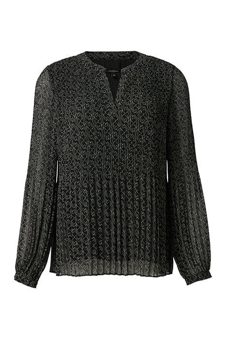 COMMA BLOUSES GREY/BLACK 4