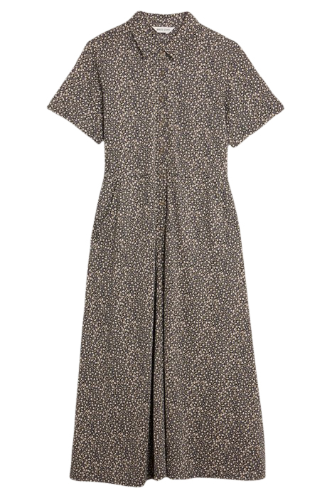 RUA JERSEY SHIRT DRESS BLACK PRINT 3