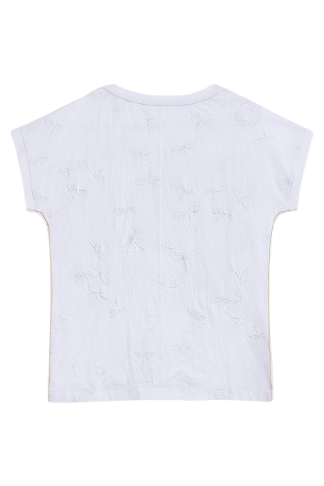 NELLY EMBROIDERED TEE BRILLIANT WHITE 4