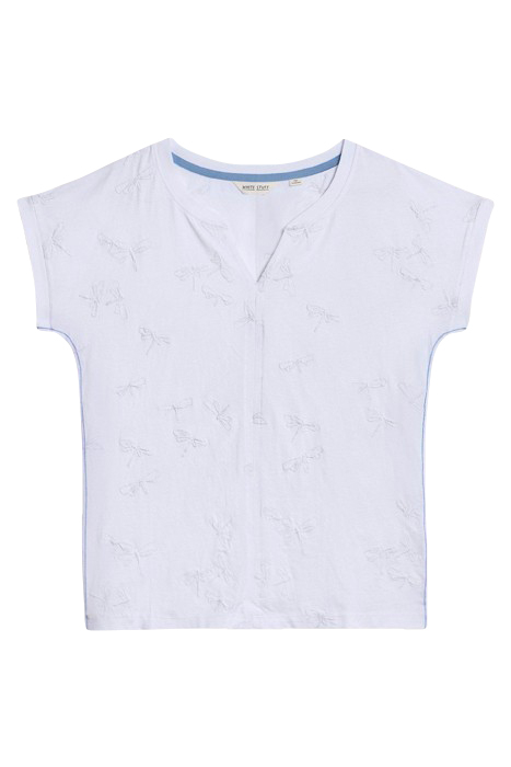 NELLY EMBROIDERED TEE BRILLIANT WHITE 3