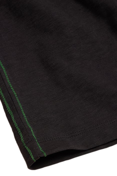 NELLY NOTCH NECK TEE PURE BLACK 7