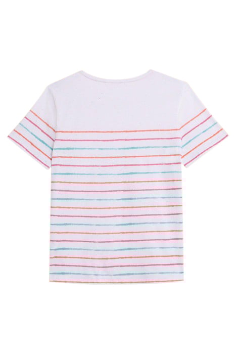 ABBIE STRIPE TEE IVORY MULTI 5