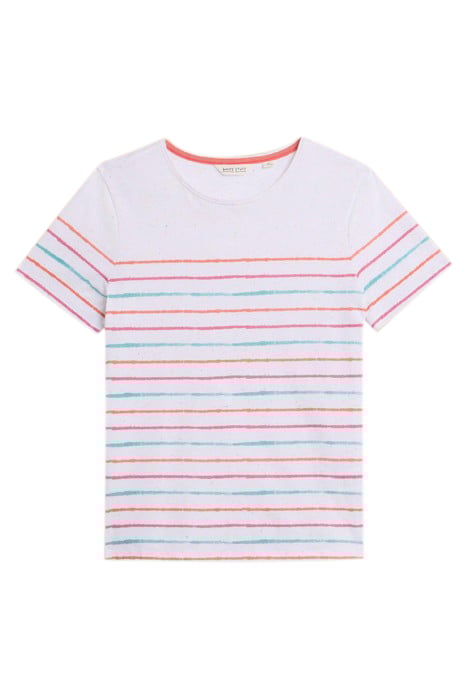 ABBIE STRIPE TEE IVORY MULTI 4