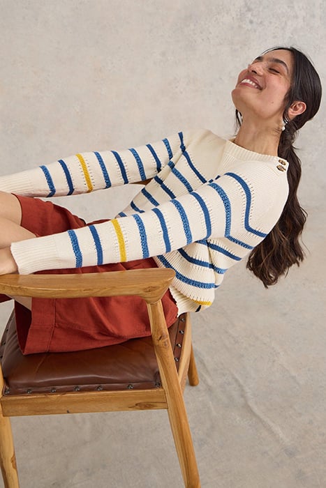 ELLIE STRIPE JUMPER NATURAL MULTI 5