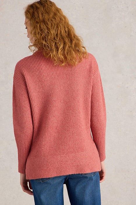 LOVELY RIB JUMPER DUSTY PINK 2