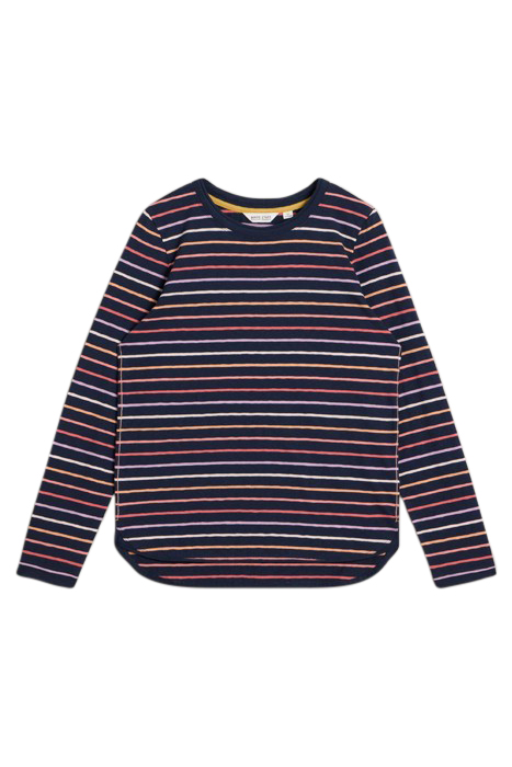 CLARA STRIPE LS TEE NAVY MULTI 4