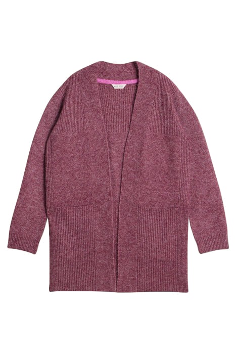 ERIN LONGLINE CARDI DARK PLUM 2