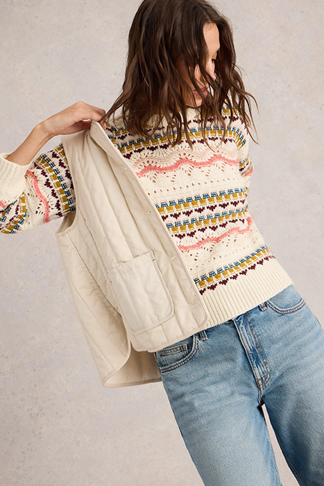 PIPER POINTELLE JUMPER WHITE MULTI 4