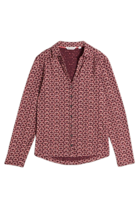 ANNIE JERSEY SHIRT CLARET MULTI 3