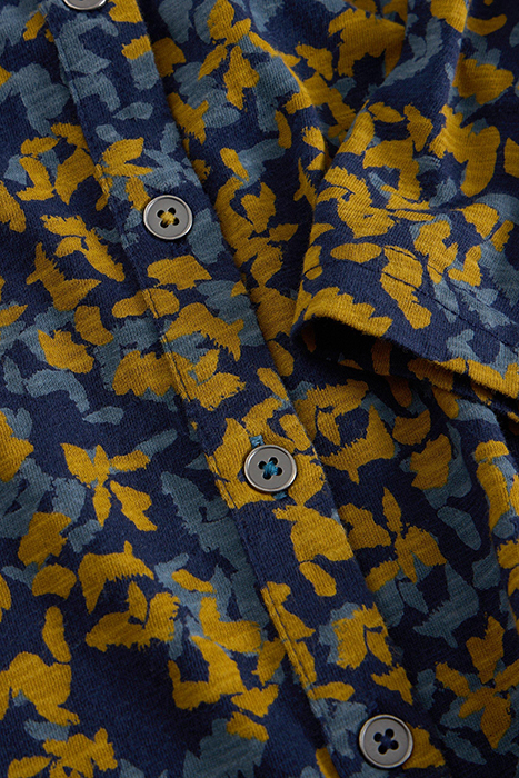 ANNIE LONGLINE SHIRT NAVY PRINT 6