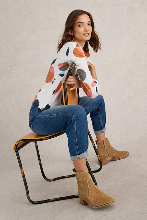 DEMI DOLMAN TOP NATURAL PRINT 5