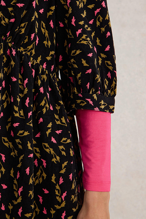 LUCY CORD DRESS BLACK PRINT 5