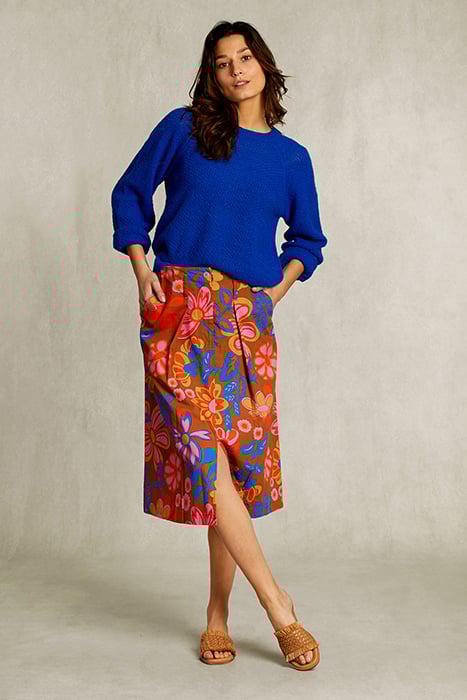 MULTI FLORAL MIDI SKIRT MULTI 3