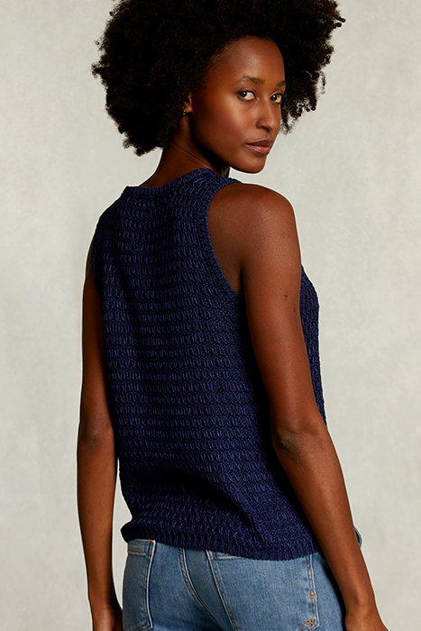 BLUE ROUND NECK TOP BLUE 2