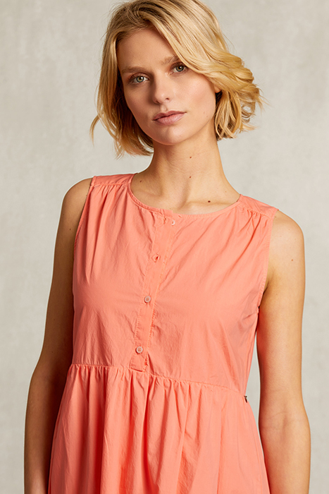 ORANGE SLEEVELESS RUFFLED UNI DRESS ORANGE 3