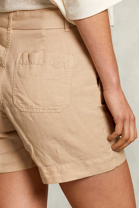 BEIGE LINEN SHORT 4