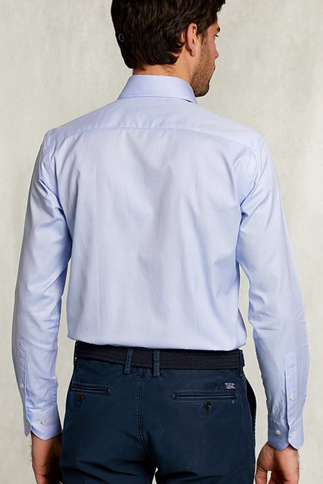 CUSTOM FIT UNI SHIRT BLUE WHITE 2