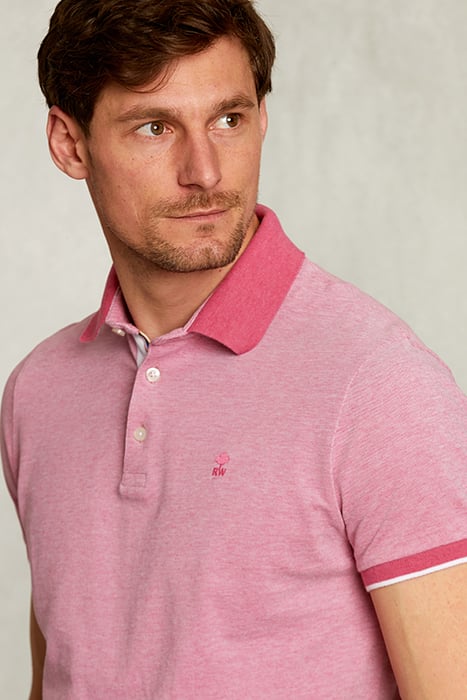 CUSTOM FIT COTTON POLO AMARANTH PINK 4