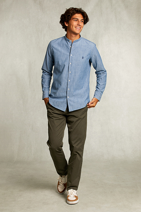 SLIM FIT JEANS SHIRT MEDIUM BLEACH DENIM 3