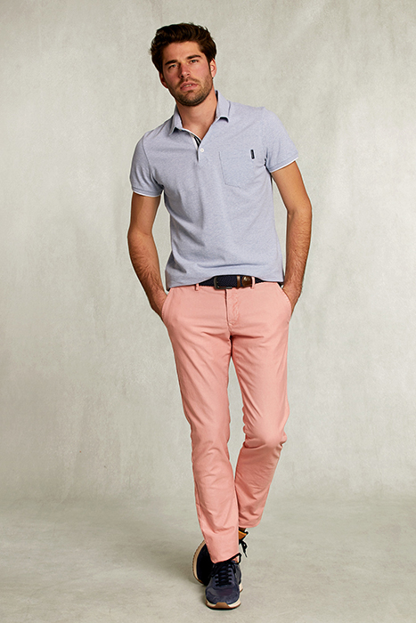 SLIM FIT SOIL PINK CHINO 3