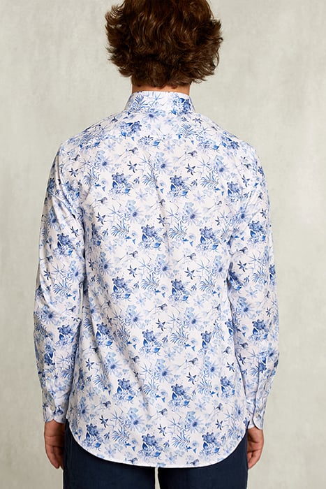 CUSTOM FIT FLORAL SHIRT MULTI WHITE 2