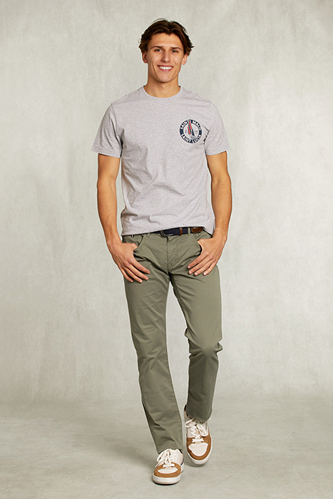 TIGHT FIT BASIC 5-POCKET PANTS SAVANNA KHAKI 3
