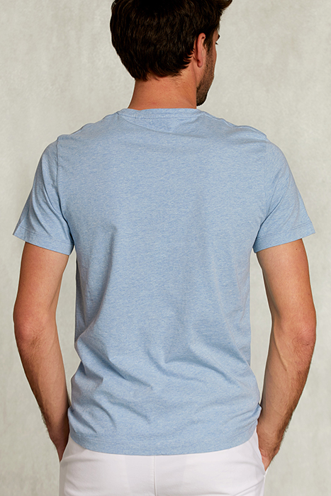 NORMAL FIT BASIC T-SHIRT DARK VICTORIA MIX BLUE 2