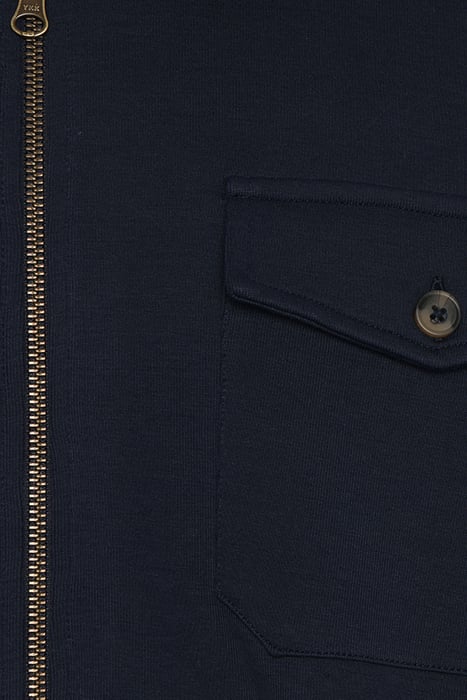 BERTLESI ZIP OVERSHIRT DEEP MARINE 3