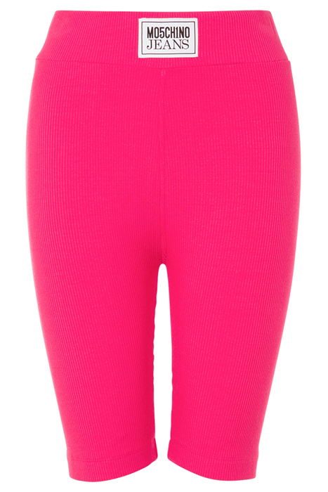 LOGO PATCH KNITTED CYCLING SHORTS PINK 3