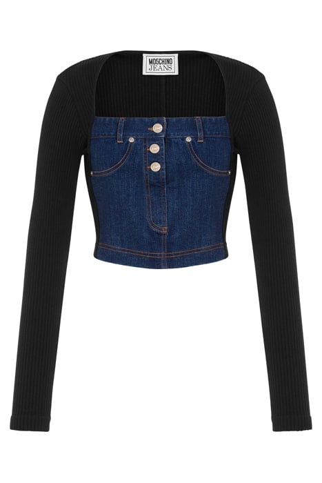 BLACK COTTON KNITWEAR BLACK 3